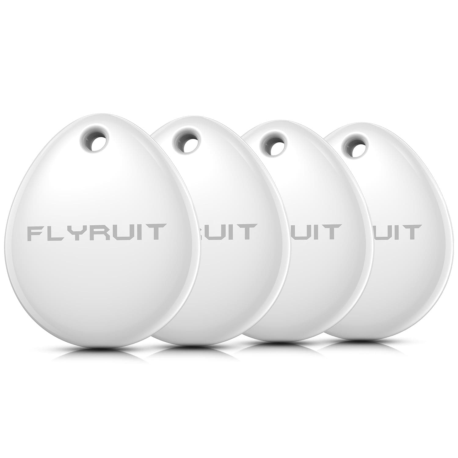 Air Tracker Tags-4 Pack for Apple Find My (iOS Only), Official MFi Certified, Smart Bluetooth Key Finder, Tracking Device for iPhone, Mini Finder Locator for Luggage, Backpack, Wallet, Bags, eBike