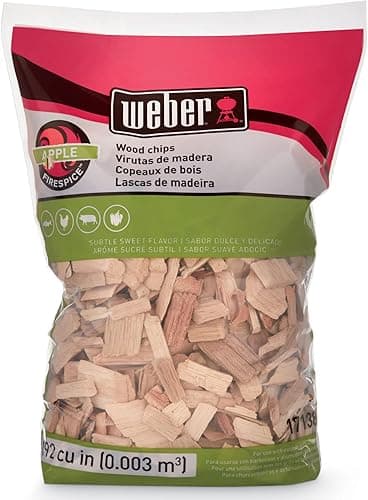 Weber Apple Wood Chips for Grilling and Smoking, 192 cu in