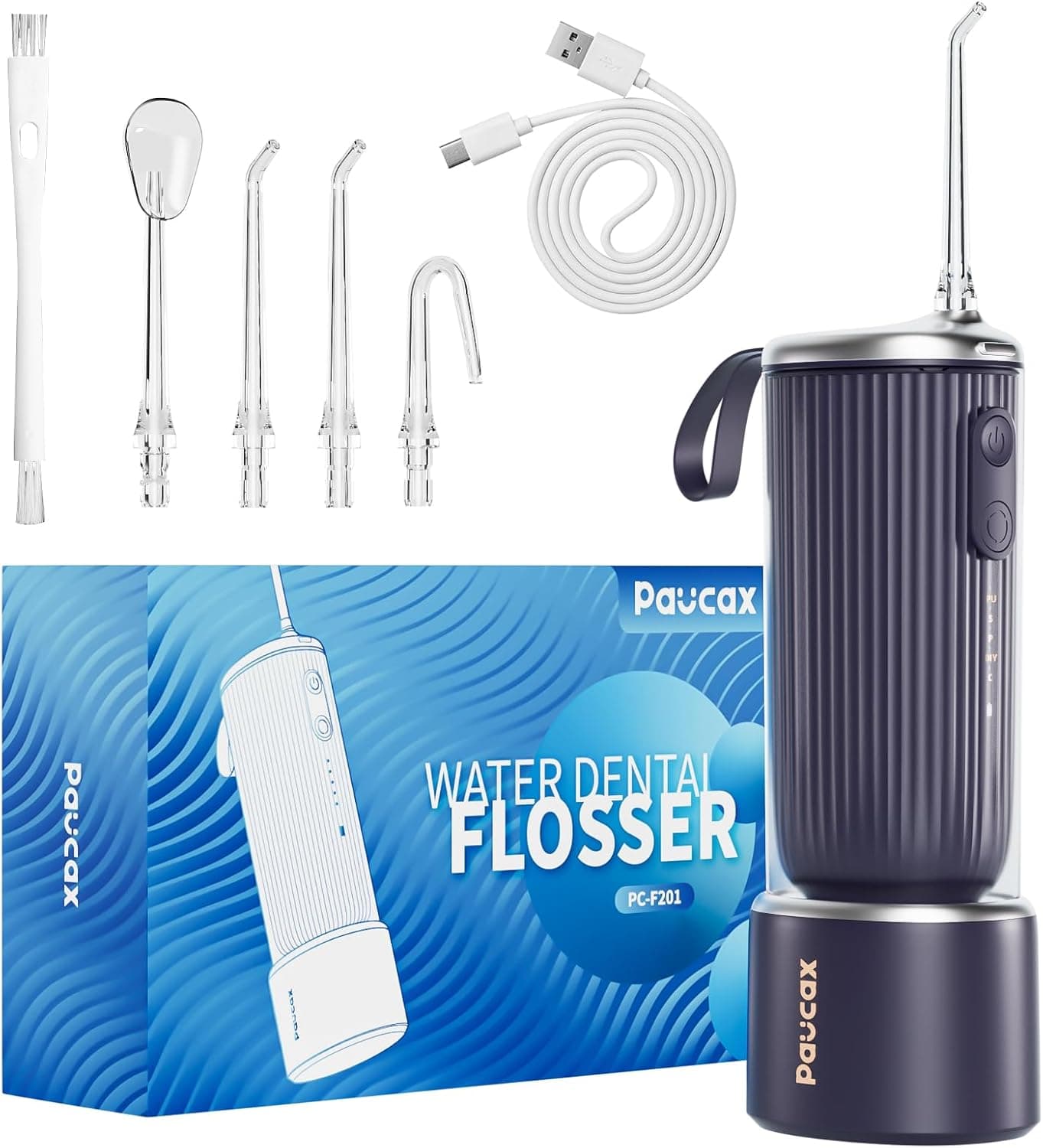 Cordless Water Flosser for Teeth, 4 Modes IPX7 Waterproof
