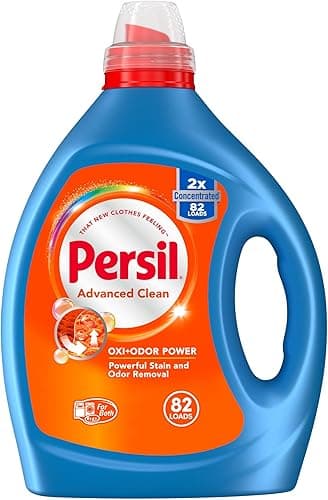 Persil Advanced Clean Oxi+Odor Power Liquid Laundry Detergent, 100oz