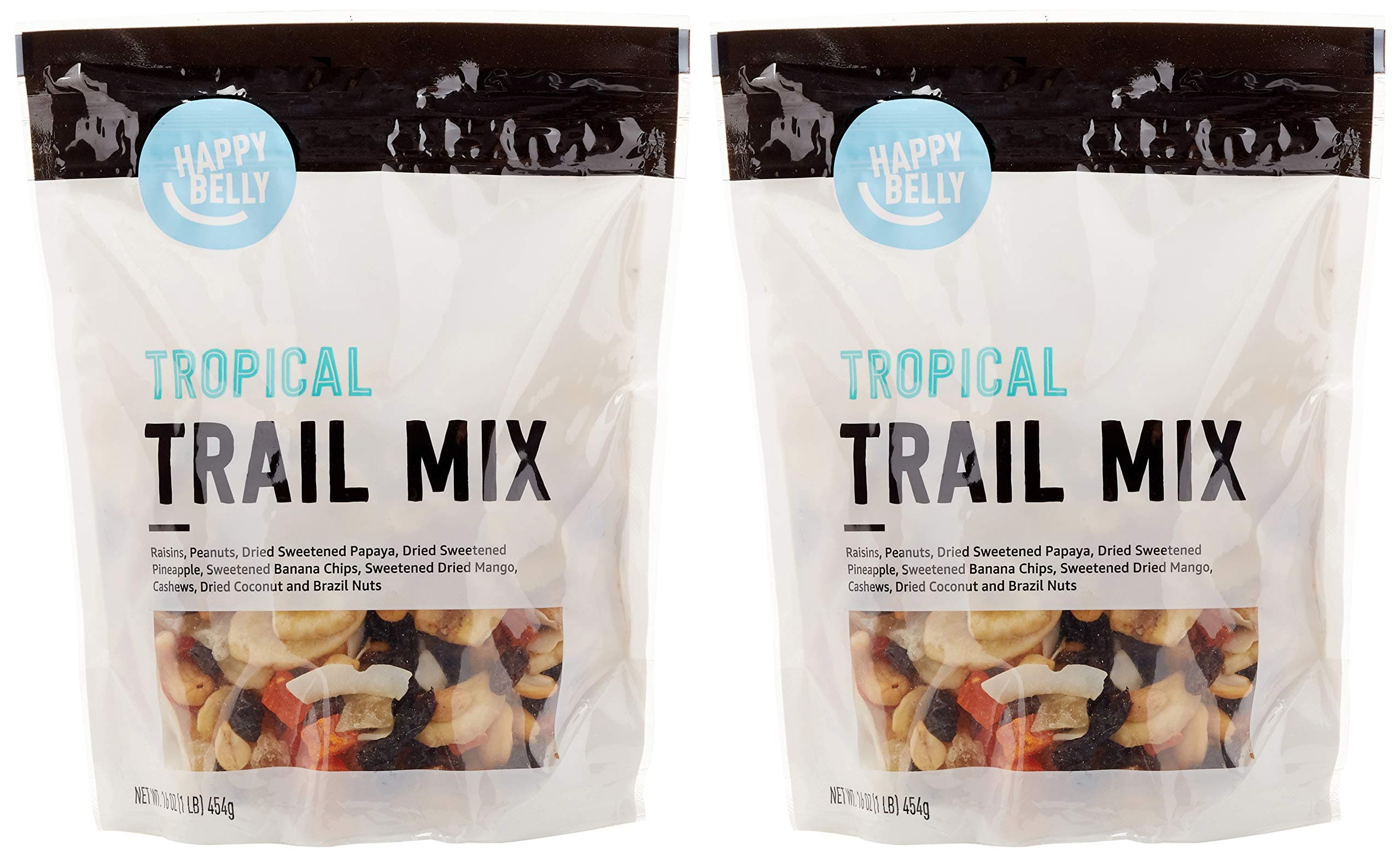 Happy Belly Tropical Trail Mix, 1 pound (Pack of 2)