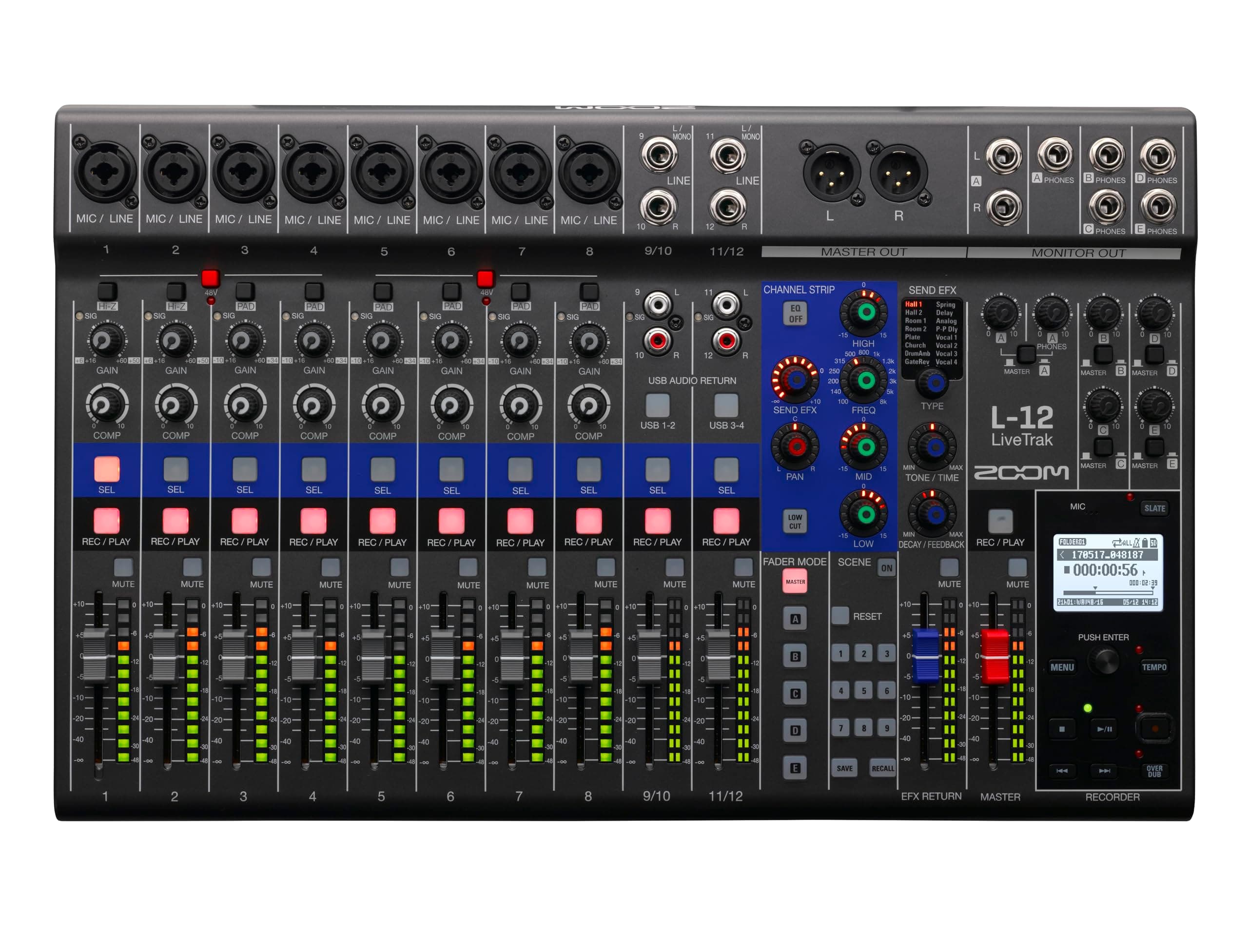 Zoom LiveTrak L-12 12-channel Digital Mixer/Recorder