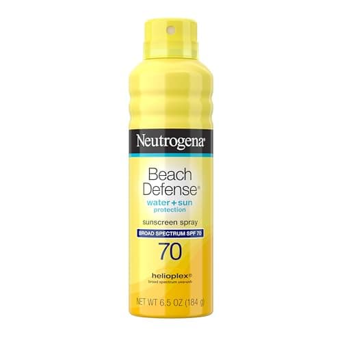 Neutrogena Beach Defense Water-Resistant Sunscreen Spray, SPF 70, 6.5 oz