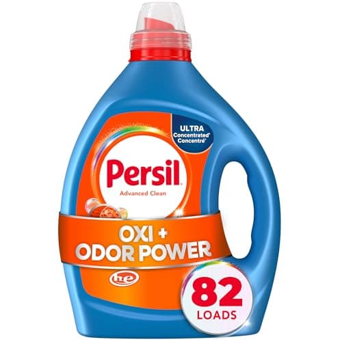Persil Advanced Clean Oxi+Odor Power Liquid Laundry Detergent, 82.5oz (82 Loads)