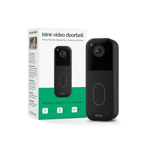 Blink Video Doorbell with Head-to-Toe HD View Motion Detection Two-Way Audio Battery Powered